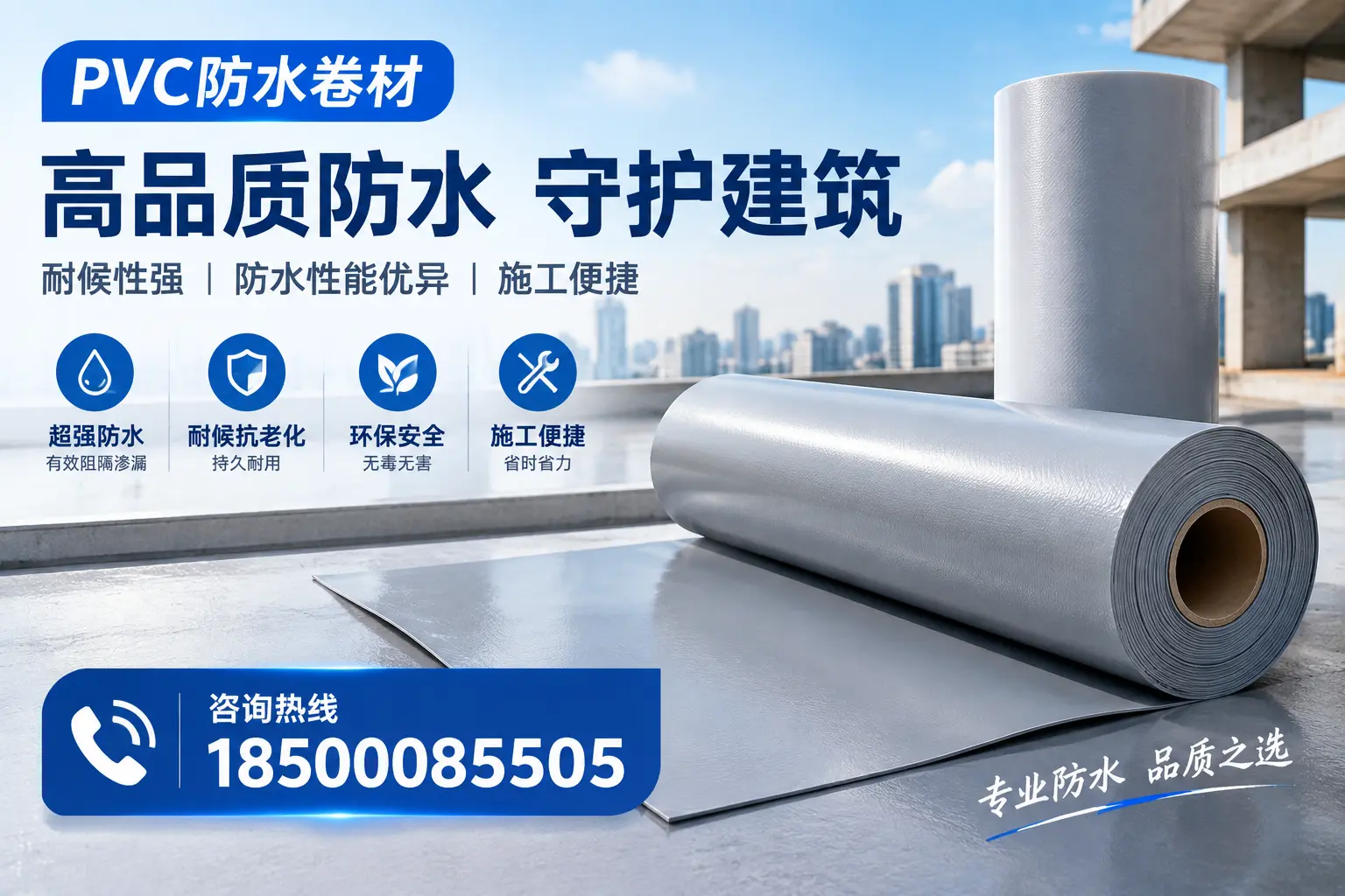 PVC防水卷材的防水效果评测，适合辽阳的科学依据